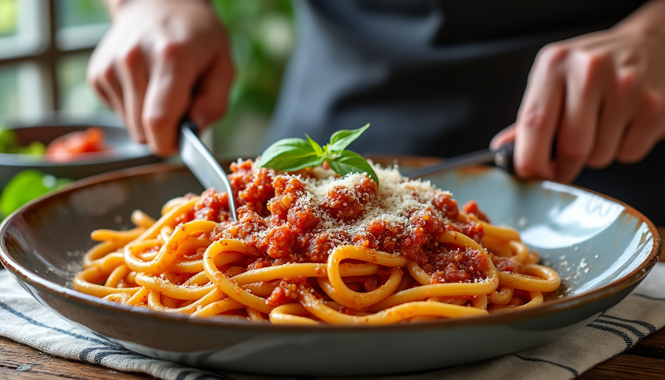 descubre cómo preparar bucatini all'amatriciana con esta receta auténtica paso a paso. disfruta de un plato clásico italiano lleno de sabor y tradición. ¡ideal para sorprender a todos en casa!