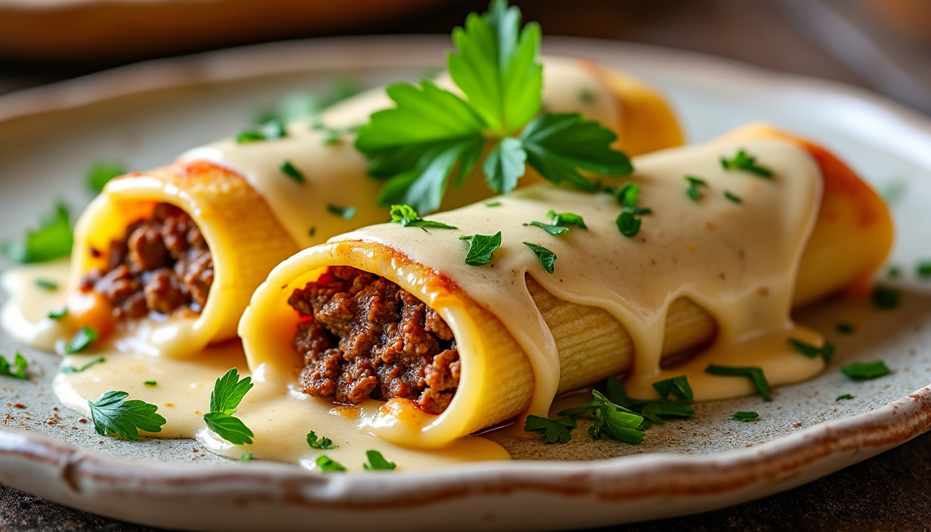 descubre cómo preparar los auténticos canelones de carne con la receta tradicional de la abuela. sigue el paso a paso actualizado para 2025 y sorprende a todos con este clásico que nunca pasa de moda.
