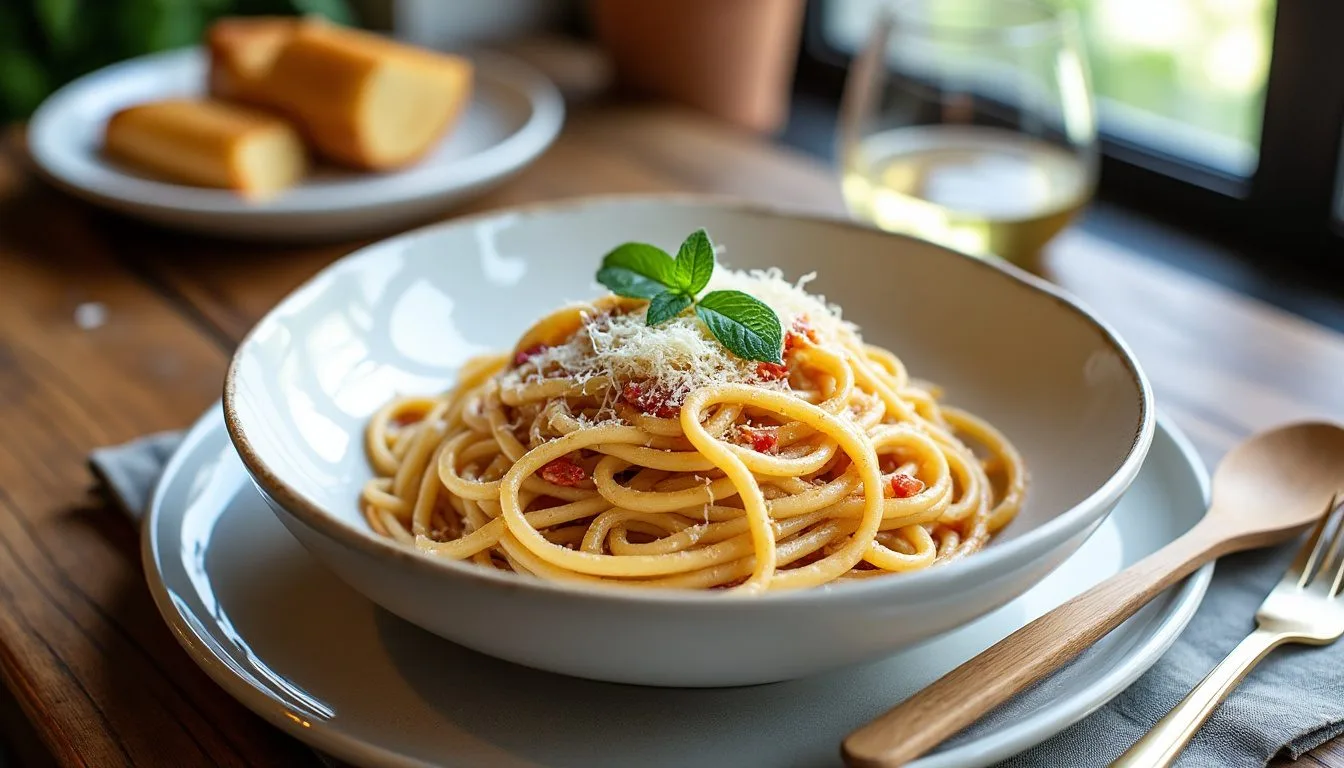 descubre cómo preparar la auténtica carbonara italiana con guanciale, siguiendo una receta tradicional llena de sabor y simplicidad. ¡sorprende a todos con este clásico de la cocina romana!