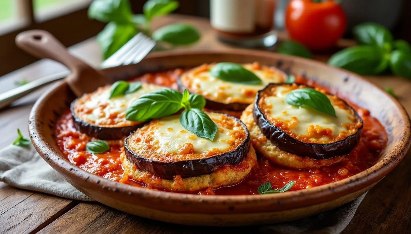 descubre cómo preparar auténticas berenjenas a la parmesana con esta receta italiana paso a paso. ingredientes, consejos y el secreto para un plato sabroso y tradicional.