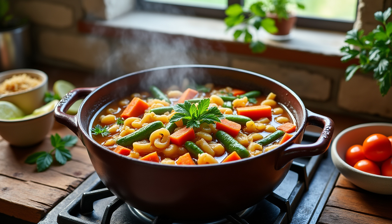 descubre cómo preparar una auténtica sopa minestrone italiana paso a paso. aprende los ingredientes tradicionales y los mejores trucos para disfrutar de este clásico plato lleno de sabor y salud.