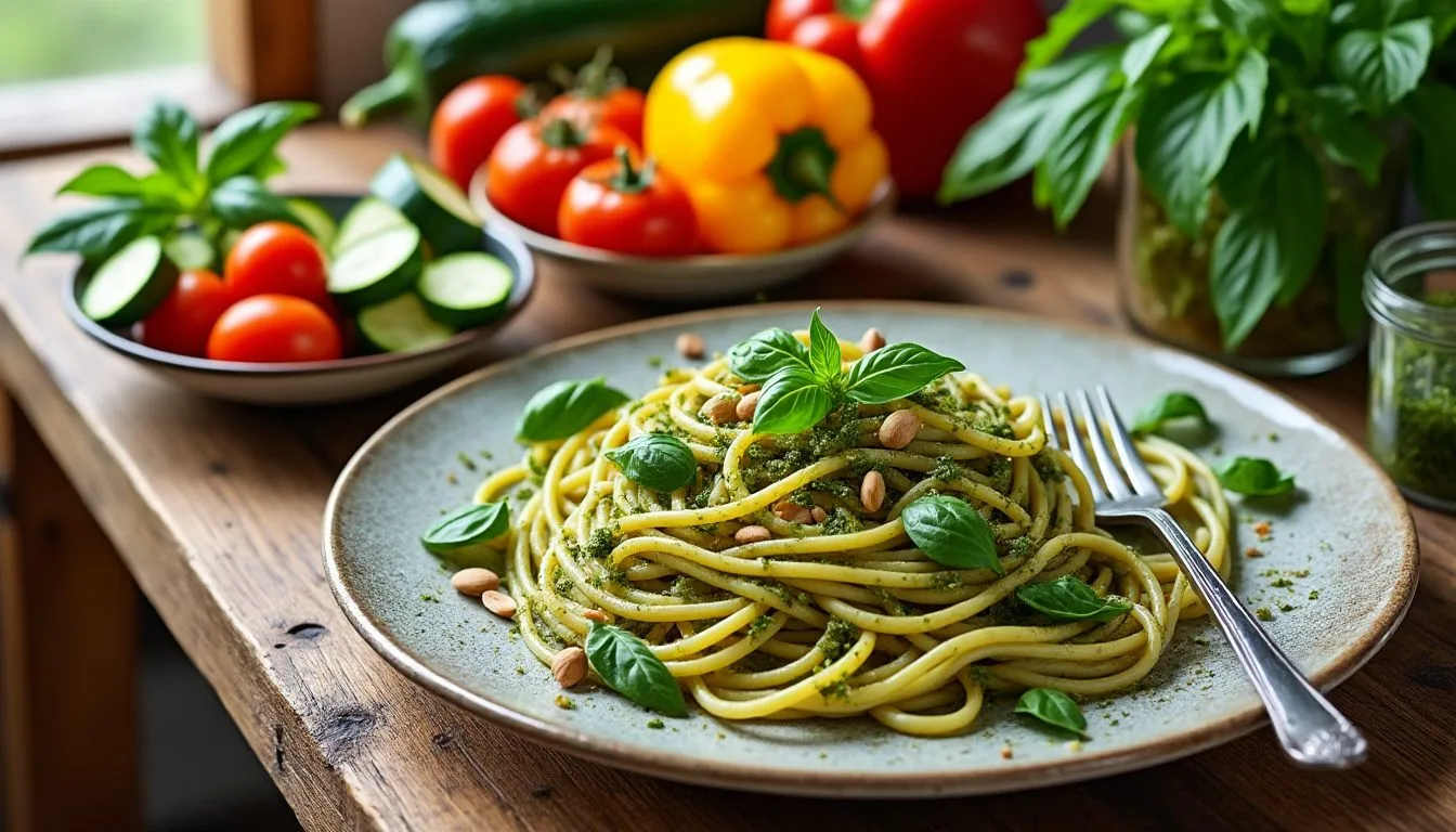 descubre ideas deliciosas de acompañamientos para tu pasta al pesto: opciones frescas, saludables y fáciles de preparar que realzan el sabor de tu plato favorito. ¡inspírate para tu próxima comida italiana!