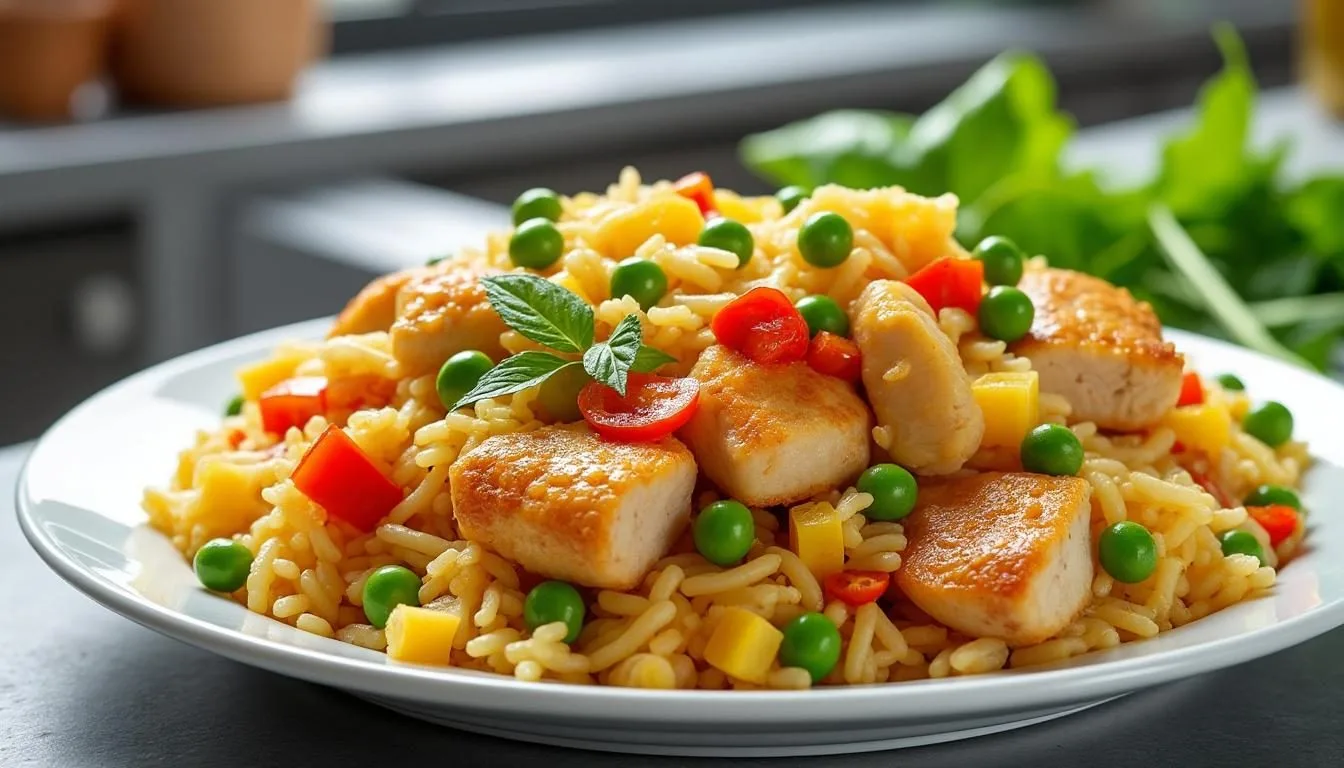 descubre cómo preparar un delicioso arroz con pollo en tu thermomix de forma rápida y sencilla. sorprende a tu familia con una receta sabrosa y práctica, ideal para cualquier ocasión.