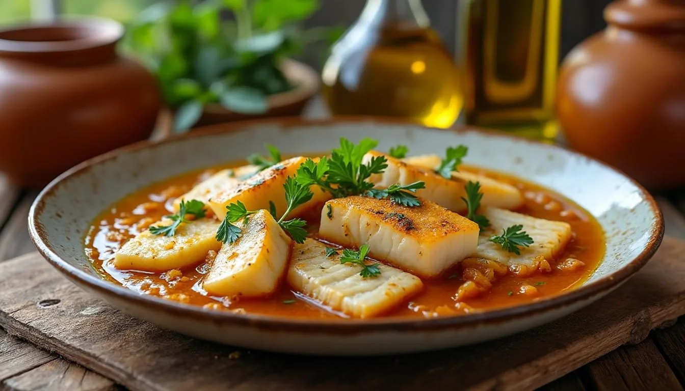 descubre cómo preparar el auténtico bacalao encebollado andaluz con esta receta tradicional. una opción fácil y sabrosa para disfrutar de los sabores clásicos del sur de españa.