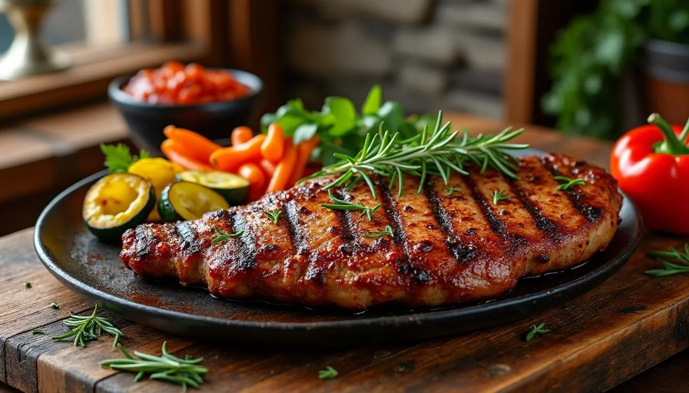 descubre cómo preparar un delicioso churrasco de cerdo al horno, jugoso y tierno. sigue esta receta fácil para sorprender a tu familia con un plato sabroso y lleno de sabor.