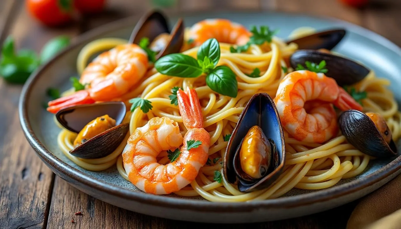 descubre cómo preparar espaguetis a la marinera con marisco, una receta sencilla y deliciosa llena de sabor mediterráneo. perfecta para sorprender a tus invitados o disfrutar en familia.
