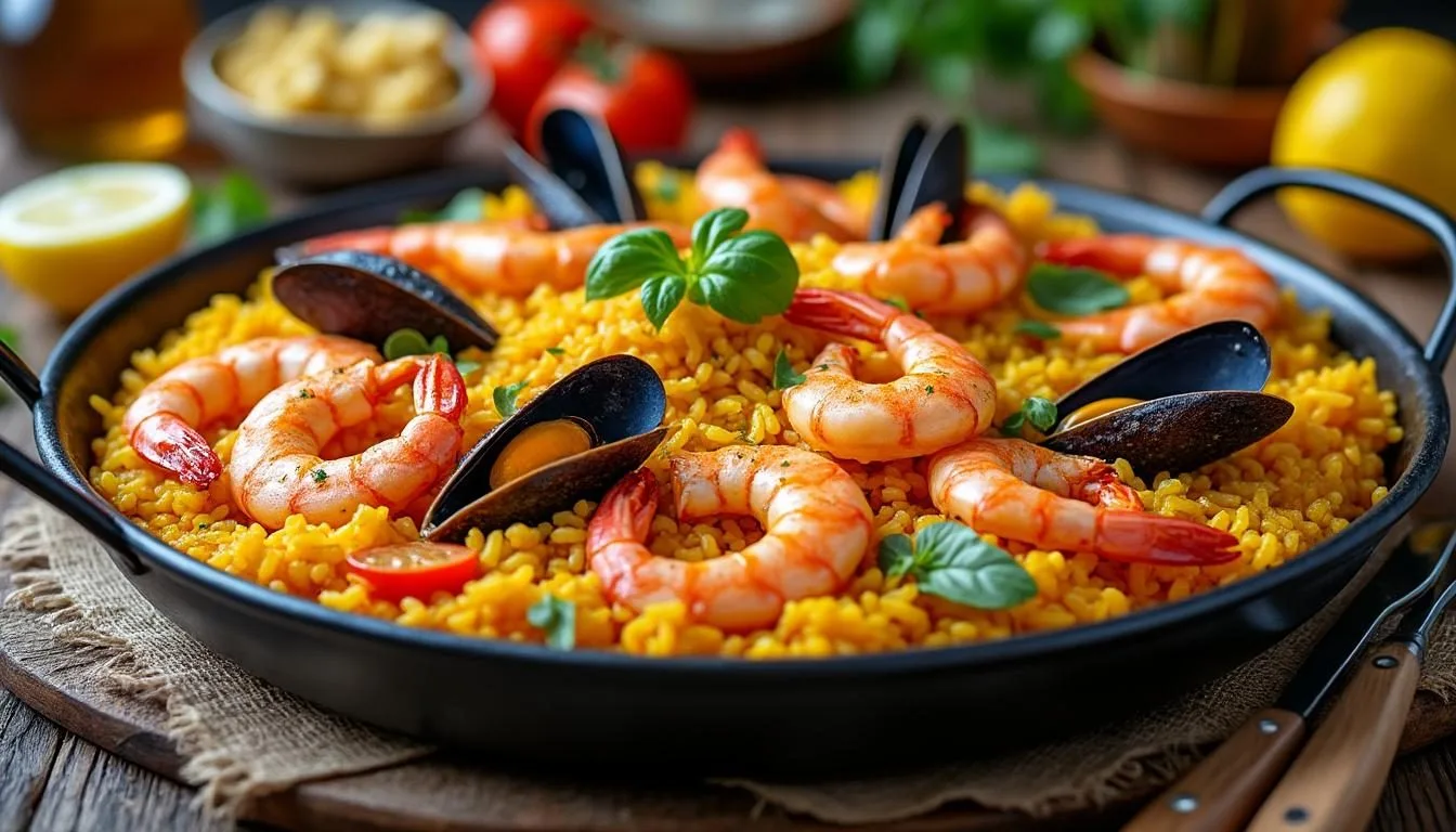 descubre cómo preparar una deliciosa paella de marisco fácil, jugosa y llena de sabor. sigue nuestra receta paso a paso y sorprende a todos con este plato tradicional español.