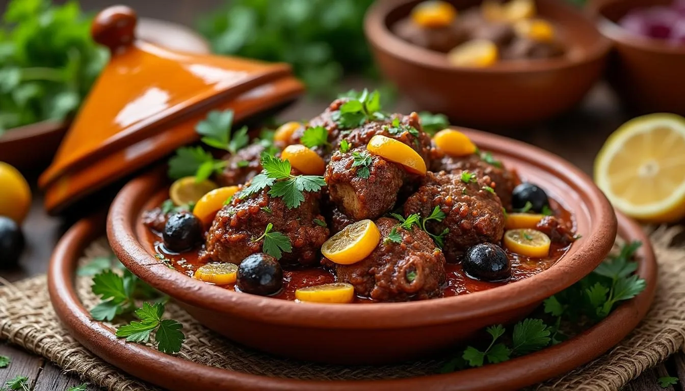 descubre cómo preparar un auténtico tajine de cordero marroquí con esta receta tradicional, llena de sabores exóticos y especias aromáticas.