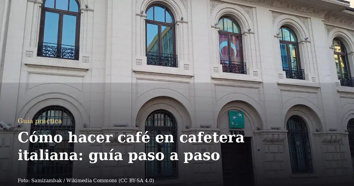 Cómo hacer café en cafetera italiana: guía paso a paso