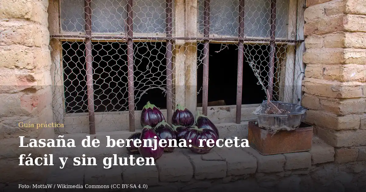 Lasaña de berenjena: receta fácil y sin gluten