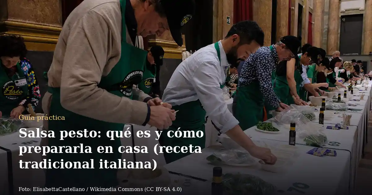 Salsa pesto: qué es y cómo prepararla en casa (receta tradicional italiana)